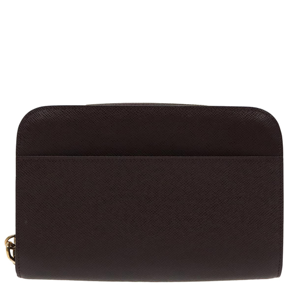 LOUIS VUITTON Taiga Baikal Clutch Bag Acajou M30186 LV Auth 98749 - Picture 2 of 16